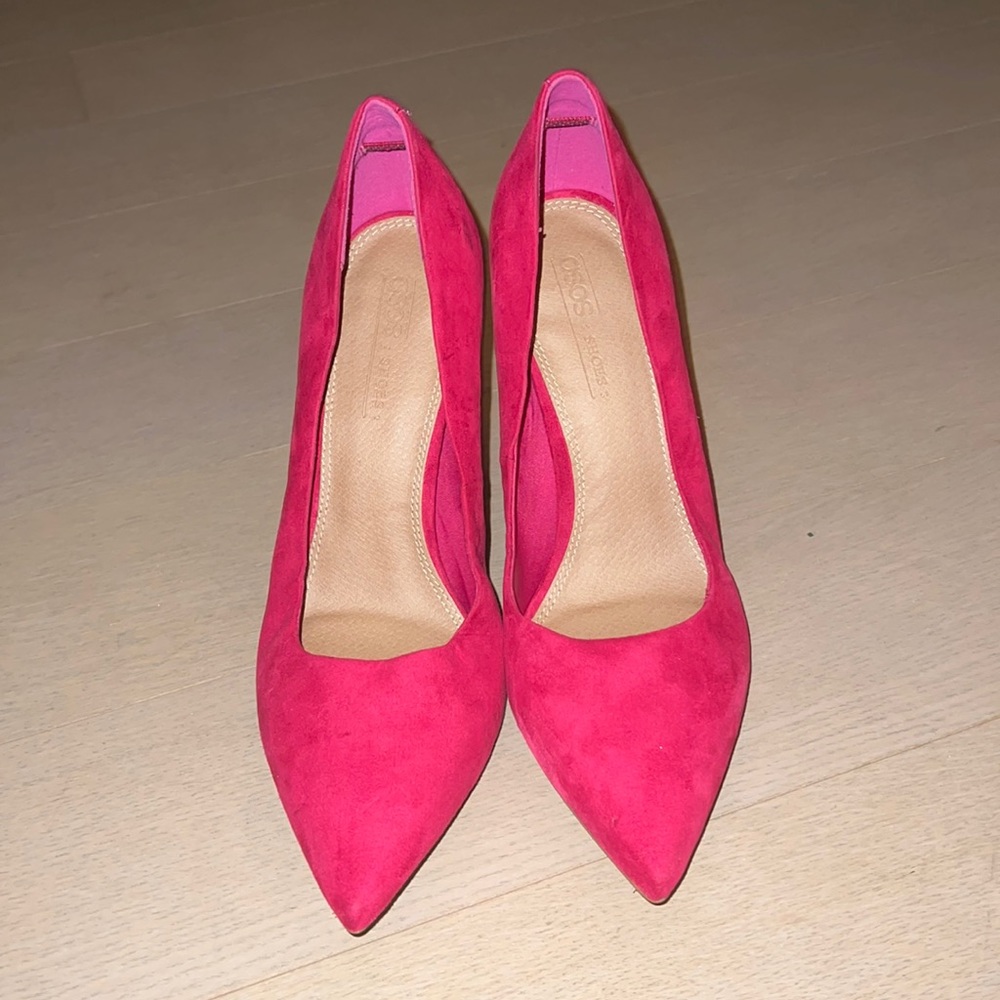 Asos Design Magenta Pointed Toe High Heels